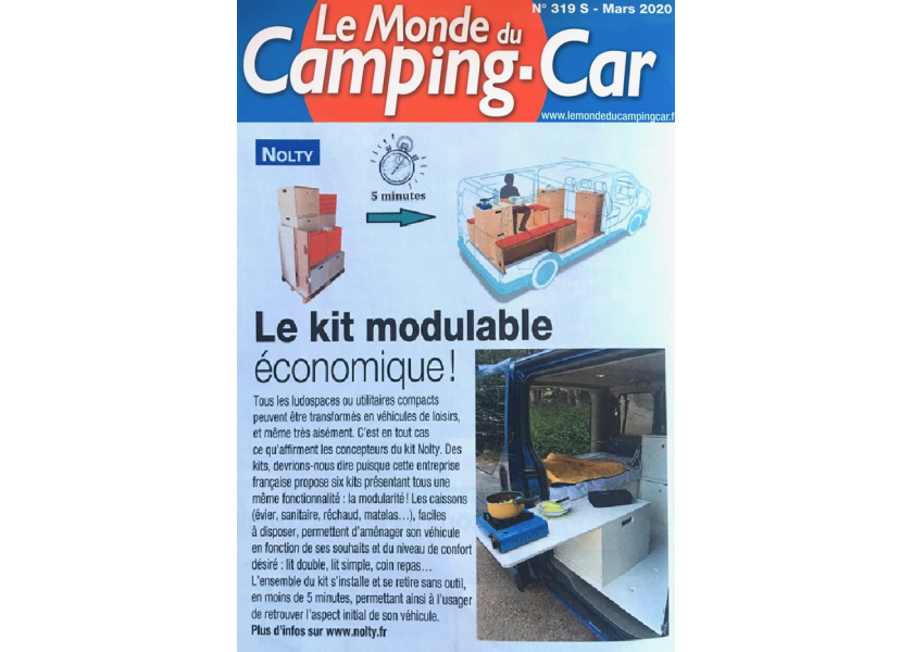 Article presse LE MONDE DU CAMPING-CAR
